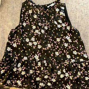 Floral peplum LOFT blouse